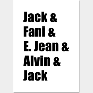 Jack & Fani & E. Jean & Alvin & Jack Posters and Art